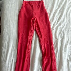 Women’s Lululemon align leggings coral